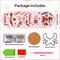 8 Pieces Valentine’s Day Diamond Art Coasters Love Diamond Painting Coasters Kits with Holder DIY Coasters for Beginners, Adults, Kids, Diamond Art Crafts Supplies (Valentines)